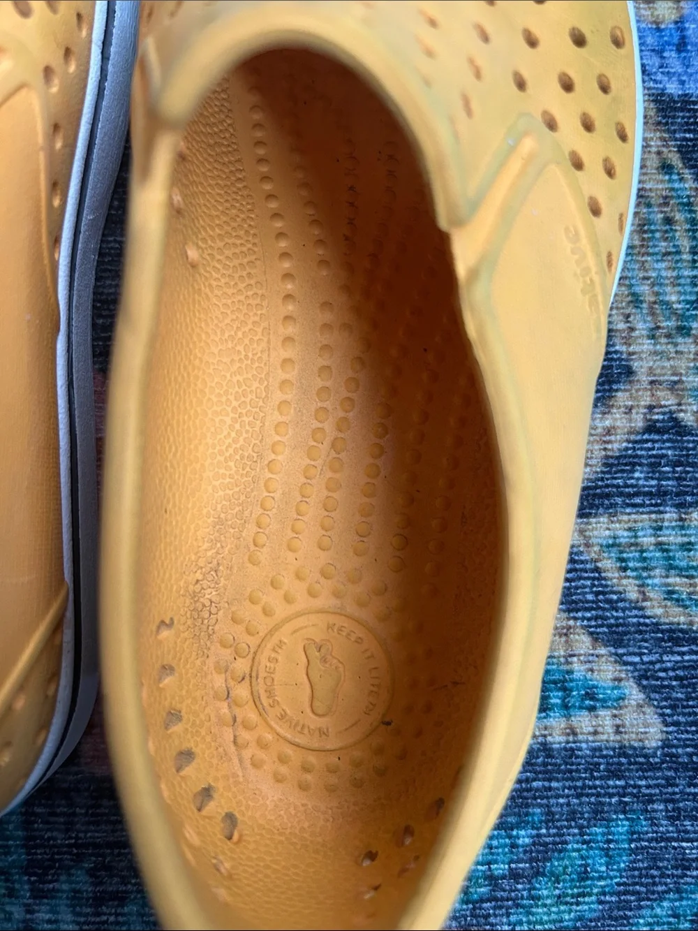 Native Kids Yellow Sneakers, Size 2